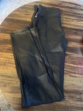 SPANX Faux Leather Leggings in Black